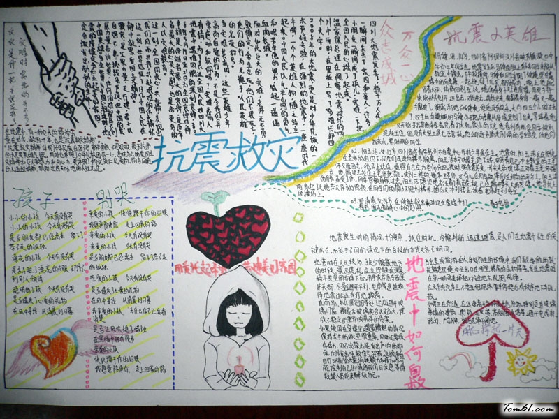小学生防震减灾手抄报版面设计图4图片1