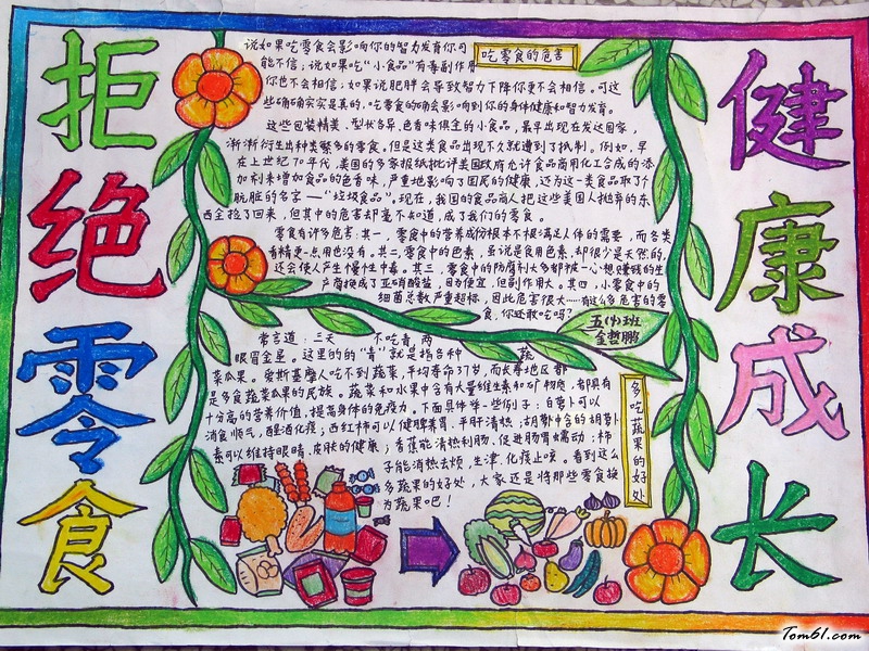 小学生健康手抄报版面设计图2图片1