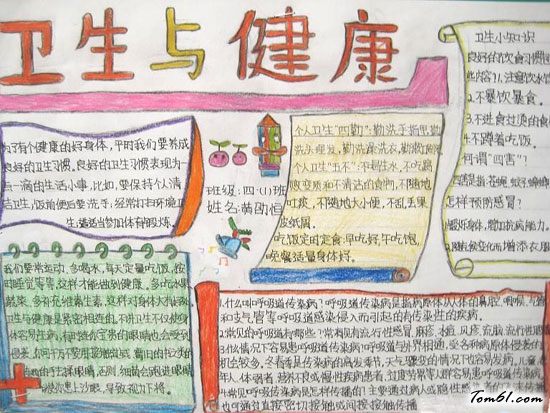 小学生卫生安全手抄报版面设计图图片1