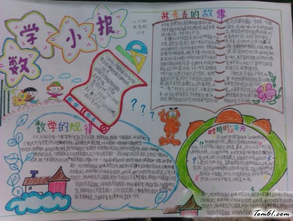 五年级数学手抄报版面设计图图片1