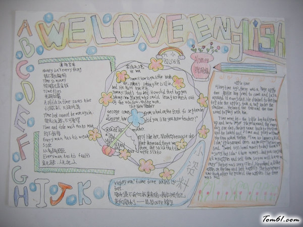 英语手抄报版面设计图17图片1