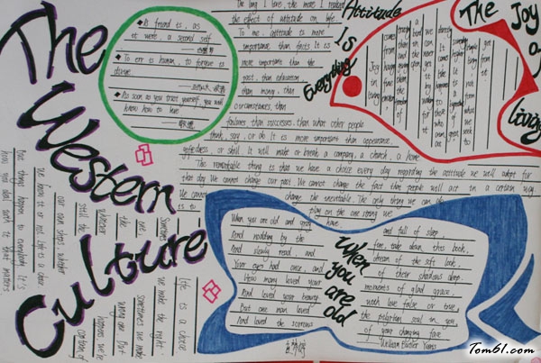 简单英语手抄报版面设计图2图片1