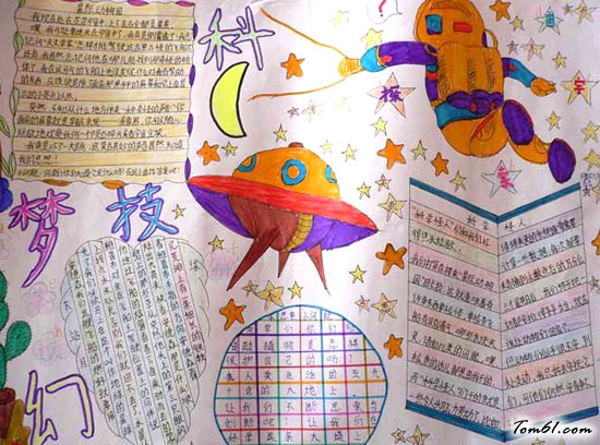 小学生科技手抄报版面设计图3图片1