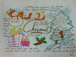 圣诞节英语手抄报版面设计图9