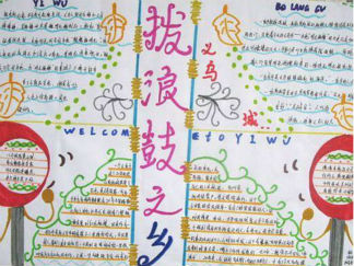 拨浪鼓之乡小学生手抄报版面设计图