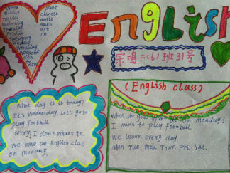 小学生英语手抄报版面设计图9