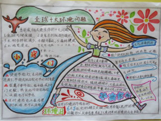小学生环保手抄报版面设计图2