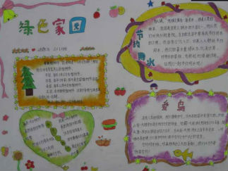 绿色环保手抄报版面设计图4