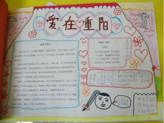 爱在重阳手抄报版面设计图