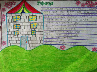 简单的英语手抄报版面设计图