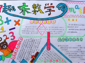 趣味数学手抄报版面设计图6