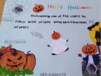 超简单的万圣节手抄报版面设计图2