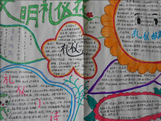 小学生礼仪手抄报版面设计图2