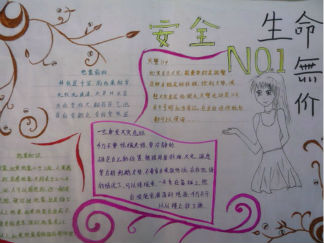 小学生安全手抄报版面设计图8
