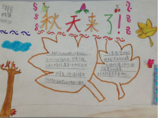 秋天来了手抄报版面设计图2