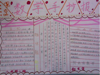 数学手抄报版面设计图27
