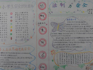 小学生法制手抄报版面设计图2
