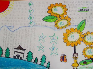 我环保我快乐手抄报版面设计图