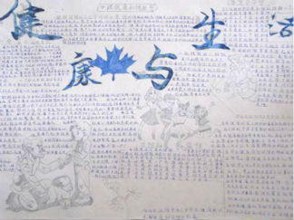 小学生健康生活手抄报版面设计图2