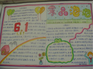 小学生庆六一手抄报版面设计图