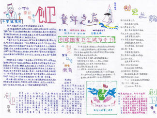 小学生三年级手抄报版面设计图