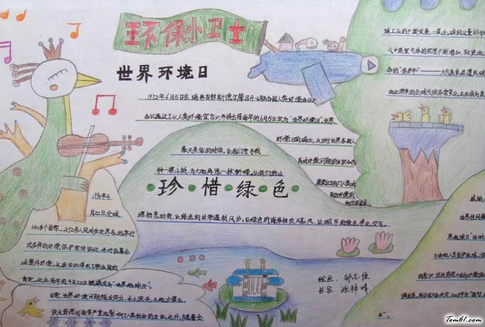 世界环境日手抄报版面设计图4图片1