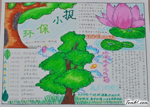 环保主题手抄报版面设计图9图片1
