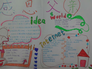 父亲节的手抄报版面设计图2