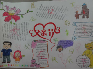 父亲节手抄报版面设计图4