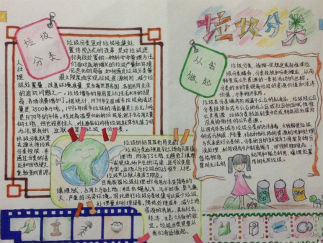 环保主题的手抄报版面设计图4