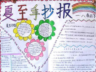 夏至手抄报版面设计图2