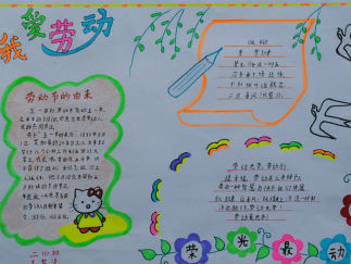 劳动节手抄报版面设计图9