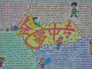 梦想主题手抄报版面设计图