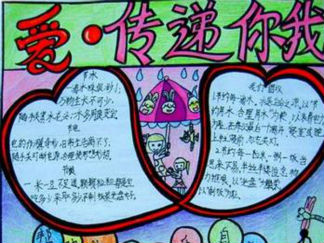 小学生助人为乐手抄报版面设计图