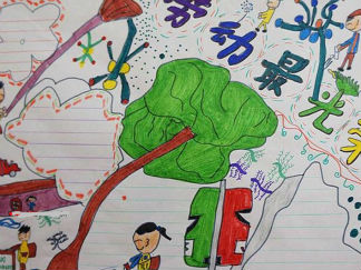 五一劳动节手抄报版面设计图18