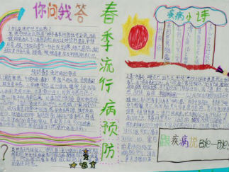 预防流感的手抄报版面设计图3