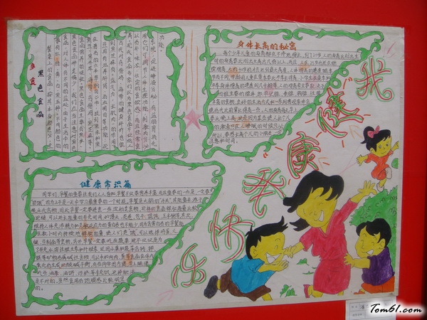 健康小常识手抄报版面设计图图片1