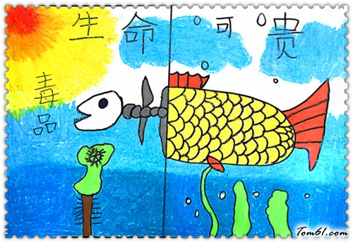 简单好看的禁毒手抄报版面设计图图片1