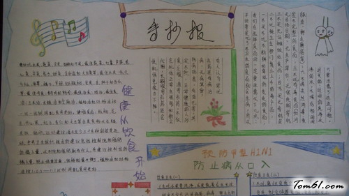 卫生知识手抄报版面设计图图片1