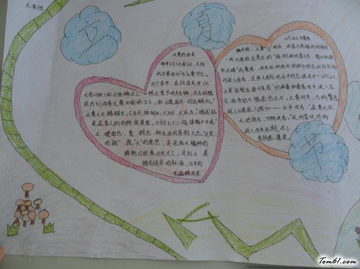 简单的夏天手抄报版面设计图图片1