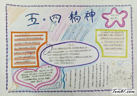五四青年节手抄报版面设计图23图片1