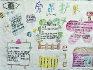 小学生保护眼睛手抄报设计图