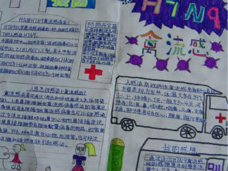 预防流感的手抄报版面设计图