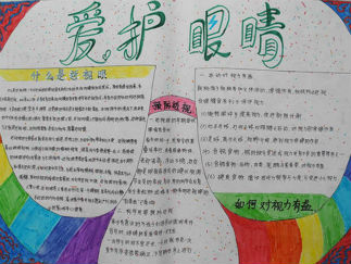 爱眼护眼手抄报版面设计图11