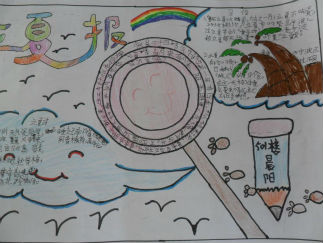 我爱夏天手抄报版面设计图2