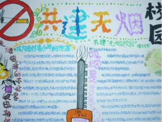 世界无烟日手抄报版面设计图3