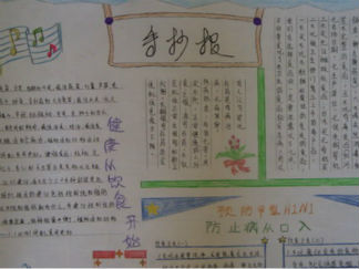 卫生知识手抄报版面设计图