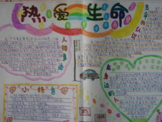 小学生热爱生命手抄报版面设计图3
