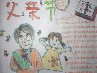 父亲节手抄报版面设计图17