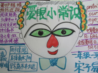 小学生预防近视手抄报版面设计图2